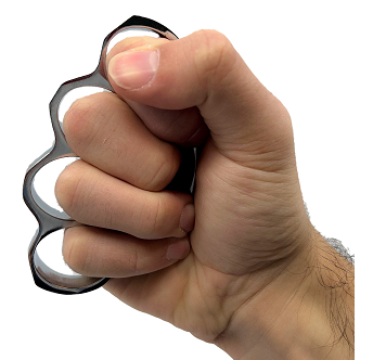 fist with brass knuckles